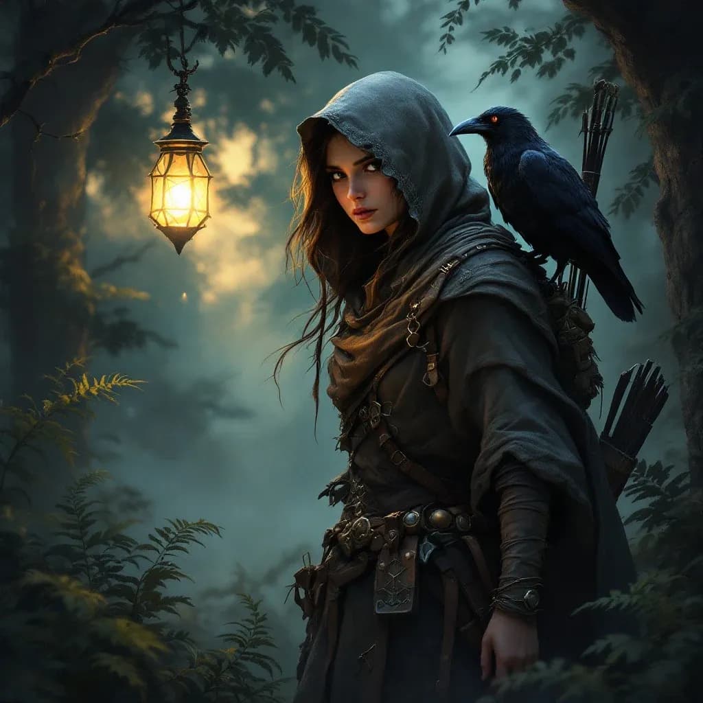 A generated fantasy hero character