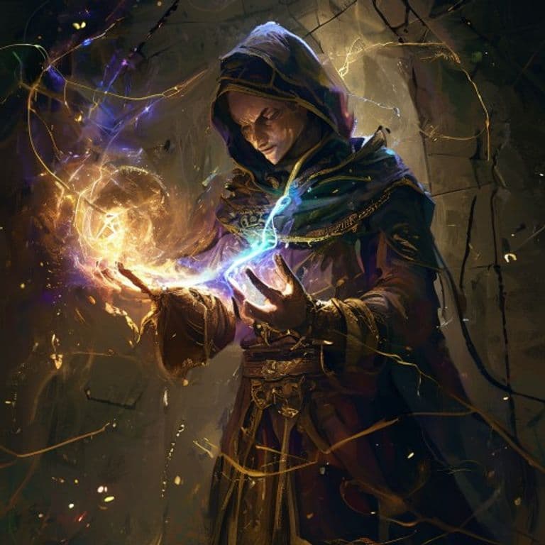 Borrowing — fantasy spell effect illustration