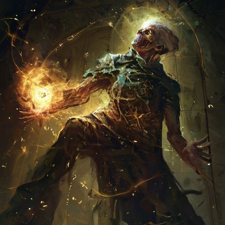 Rotting Corpse — fantasy spell effect illustration