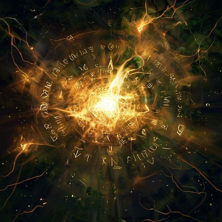 Ley Disturbance — fantasy spell effect illustration