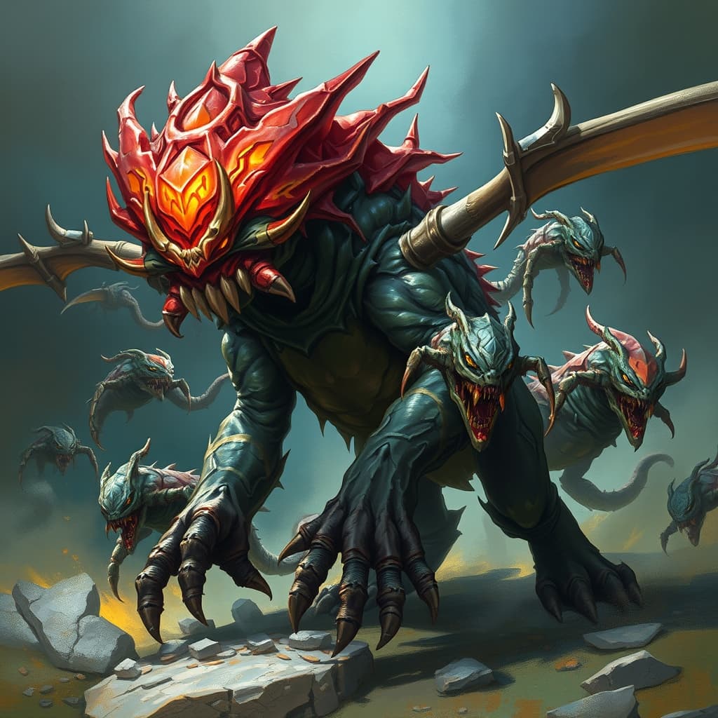 Quipper, Swarm of Quippers — fantasy monster illustration. Quipper, Swarm of Quippers is a medium swarm (Challenge Rating 1).