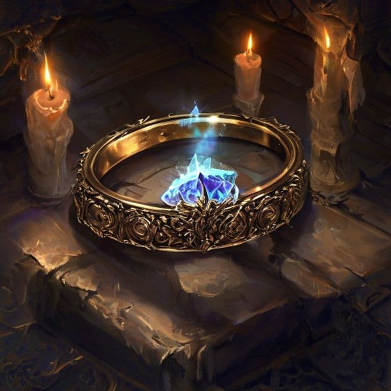 Ring of Sealing — fantasy item illustration. Ring of Sealing is a magic item (ring) of very rare rarity.