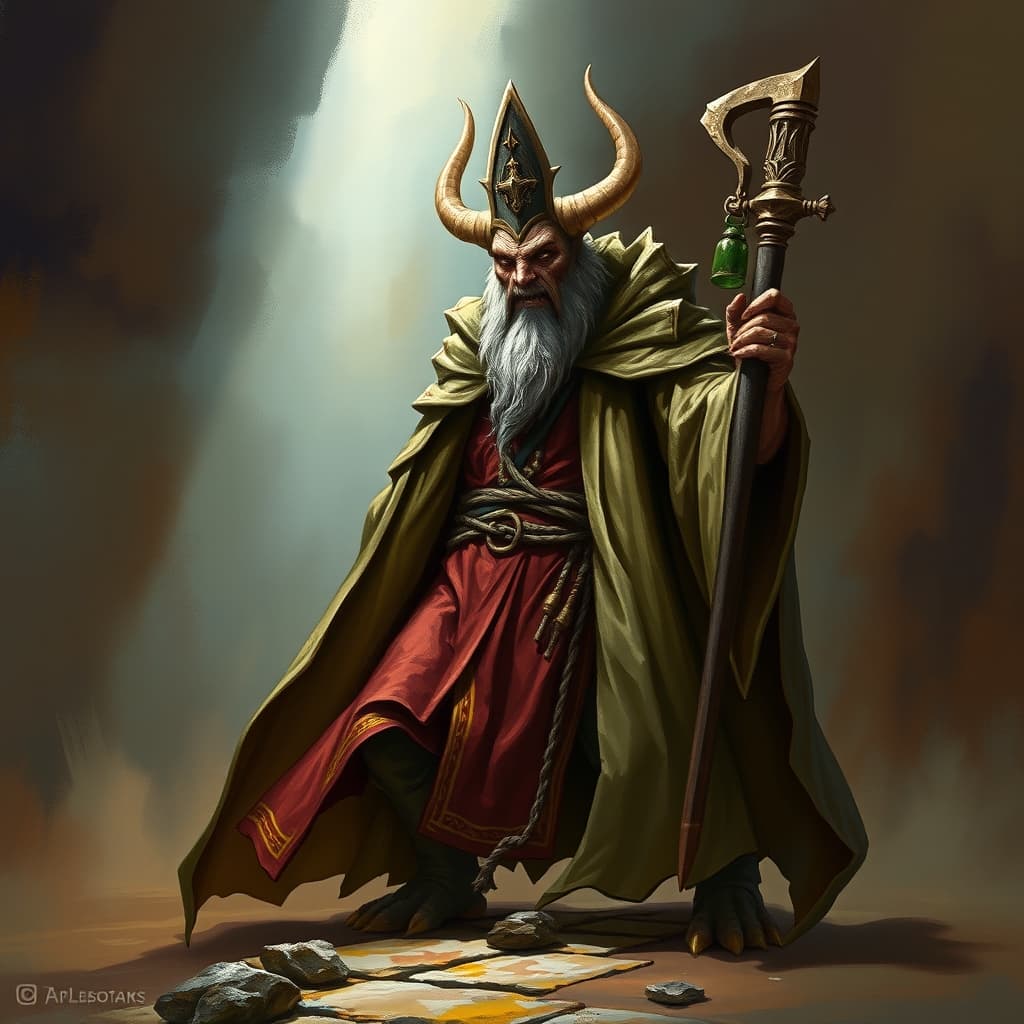 Priest — fantasy monster illustration