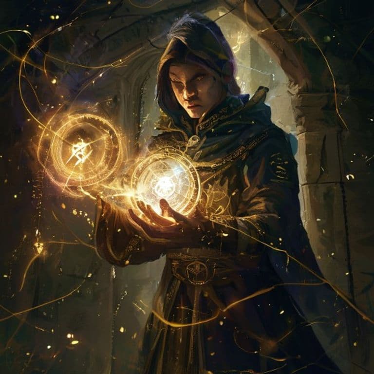 Secret Blind — fantasy spell effect illustration