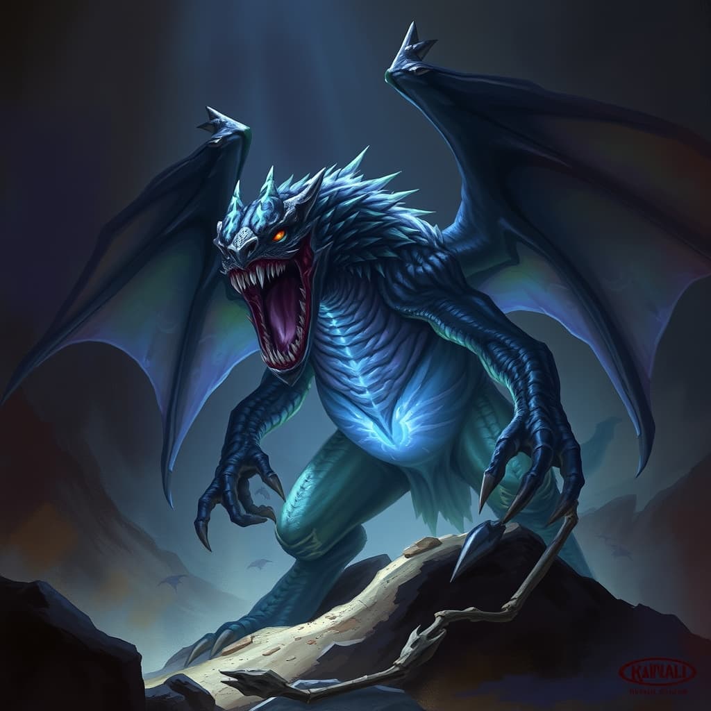 Birgemon Seal — fantasy monster illustration. Birgemon Seal is a medium aberration (Challenge Rating 2).