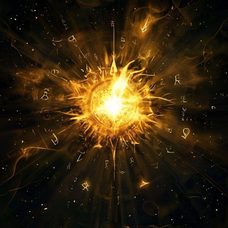 Black Sunshine — fantasy spell effect illustration
