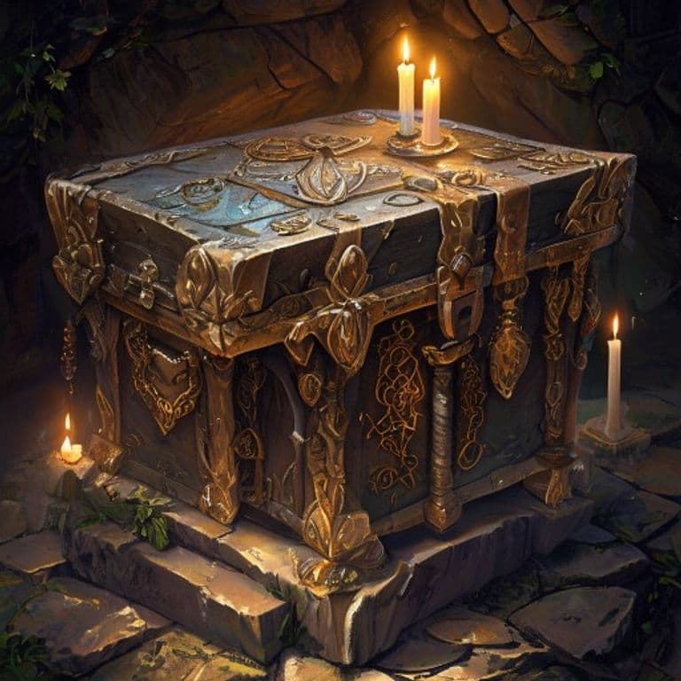 The Traveling Chest — fantasy item illustration