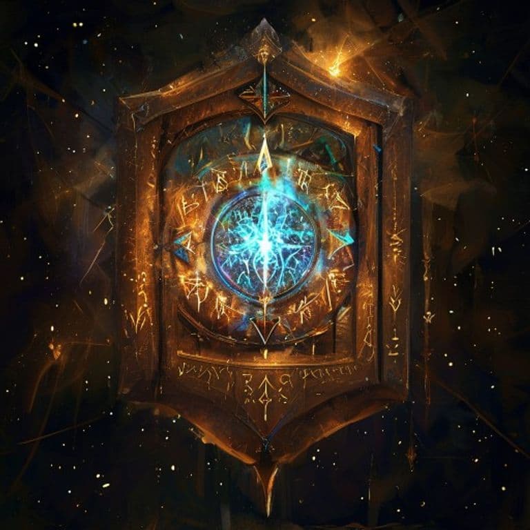 Mantle of the Brave — fantasy spell effect illustration. Mantle of the Brave is a 2nd-level abjuration available to Cleric, Paladin.
