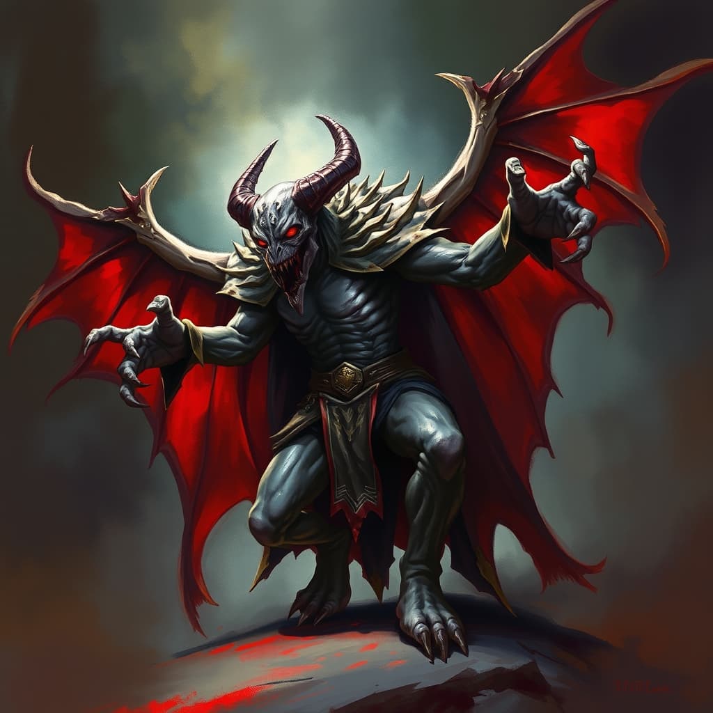 Pact Vampire — fantasy monster illustration