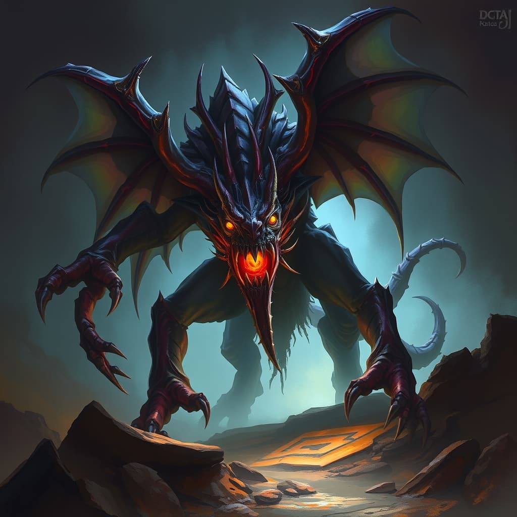 Nharyth — fantasy monster illustration