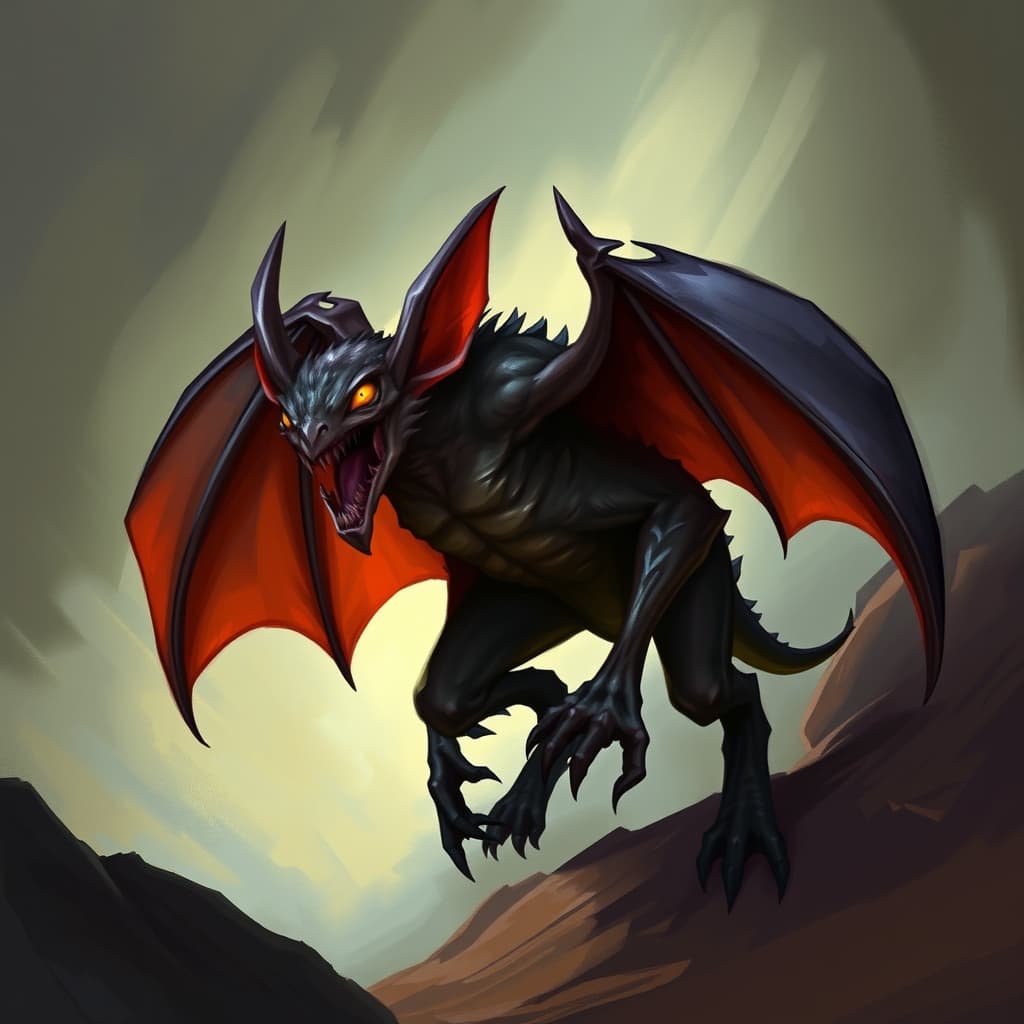 Bat — fantasy monster illustration