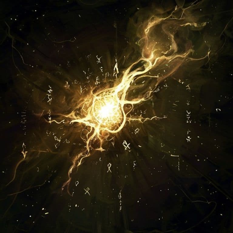 Shadow's Brand — fantasy spell effect illustration