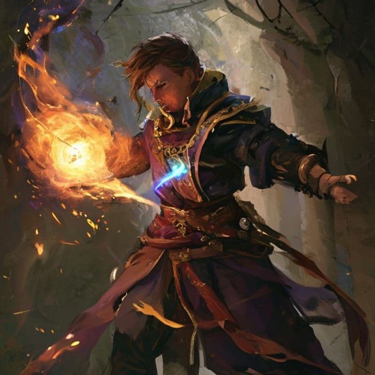 Power Caster — fantasy feat illustration