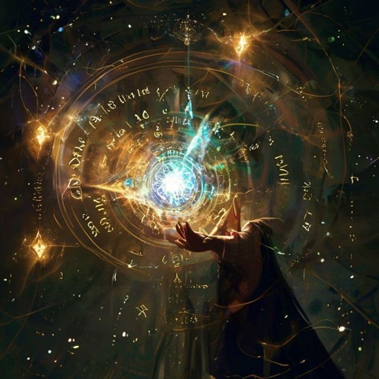 Scrying — fantasy spell effect illustration. Scrying is a 5th-level divination available to Bard, Cleric, Druid, Paladin, Warlock, Wizard.