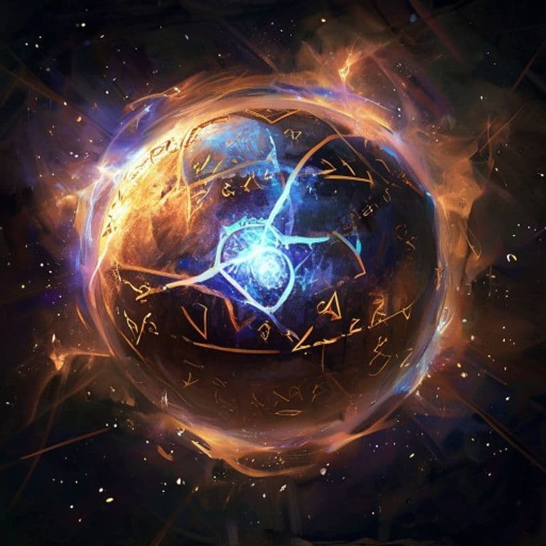 Resilient Sphere — fantasy spell effect illustration. Resilient Sphere is a 4th-level evocation available to Wizard.