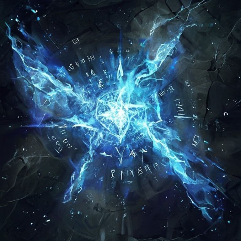 Protective Ice — fantasy spell effect illustration. Protective Ice is a 3rd-level abjuration.
