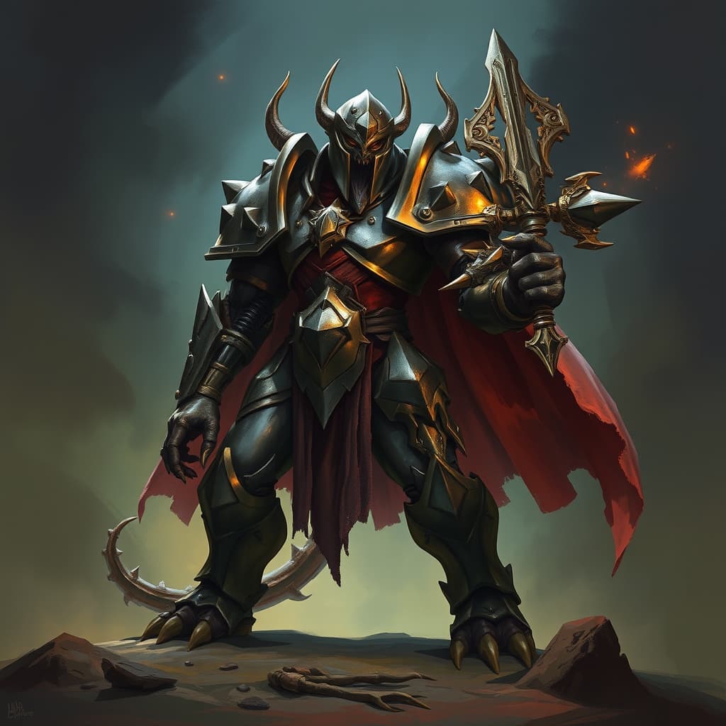 Gearforged Templar — fantasy monster illustration. Gearforged Templar is a medium humanoid (Challenge Rating 6).