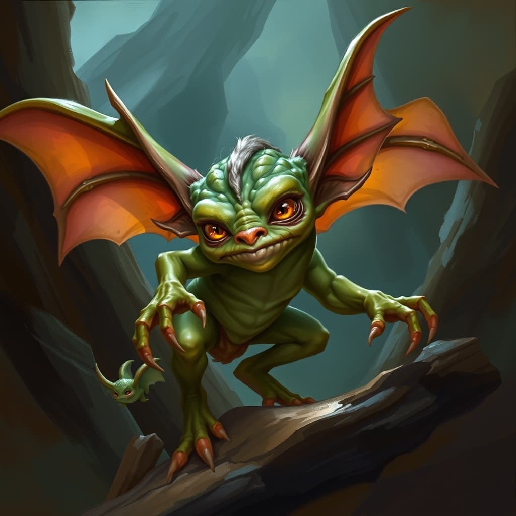 Rum Gremlin — fantasy monster illustration