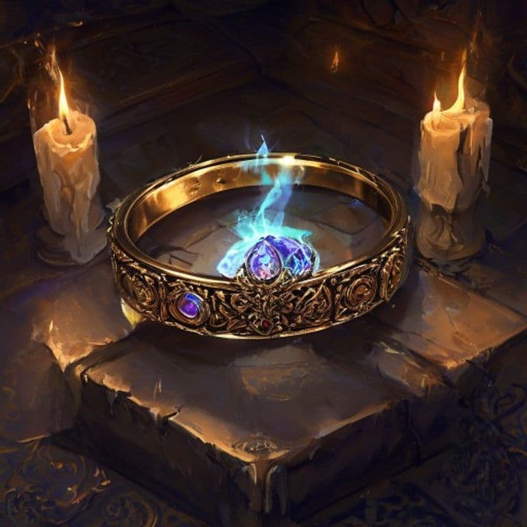 Ring of Djinni Summoning — fantasy item illustration