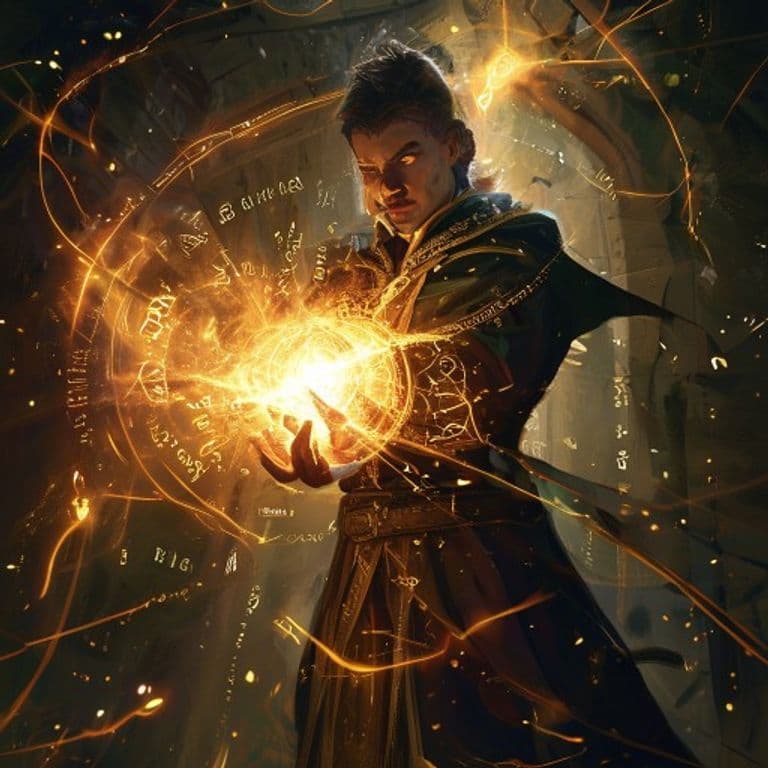 Retribution — fantasy spell effect illustration
