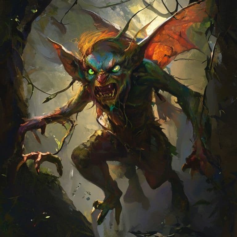 Clurichaun — fantasy monster illustration. Clurichaun is a tiny fey (Challenge Rating 1/4).