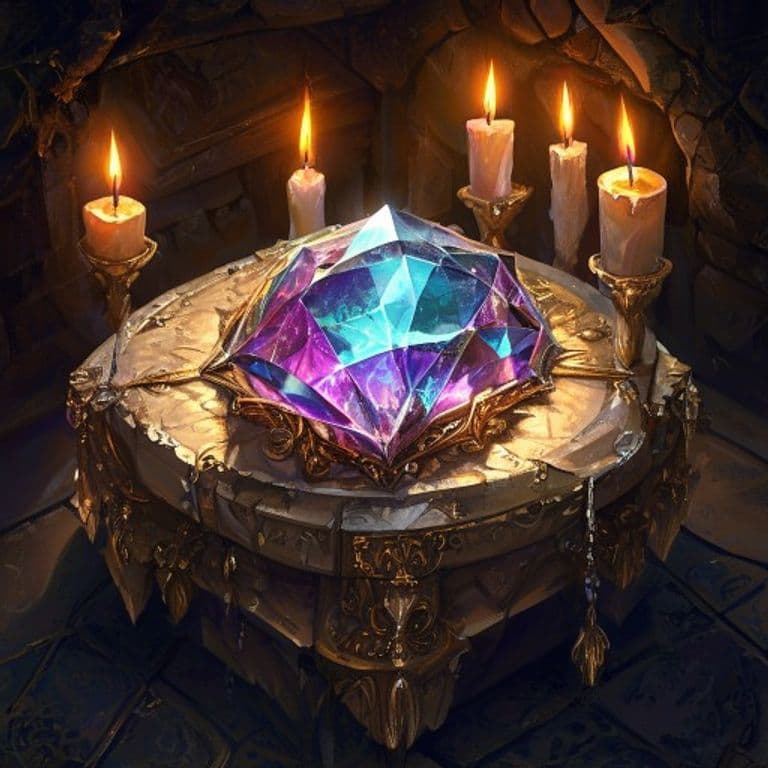 Gem of Brightness — fantasy item illustration. Gem of Brightness is a magic item (wondrous item) of rare rarity.