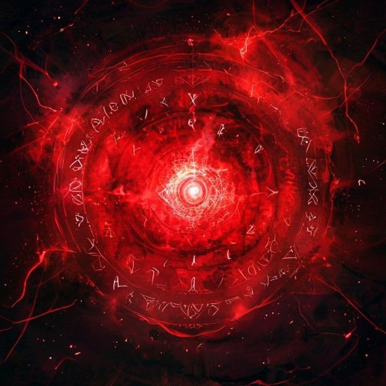 Locate Red Portal — fantasy spell effect illustration. Locate Red Portal is a 3rd-level divination available to Wizard.