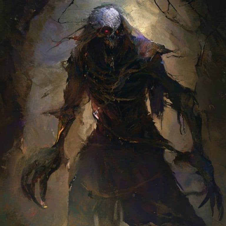 Darakhul Shadowmancer — fantasy monster illustration. Darakhul Shadowmancer is a medium undead (Challenge Rating 4).