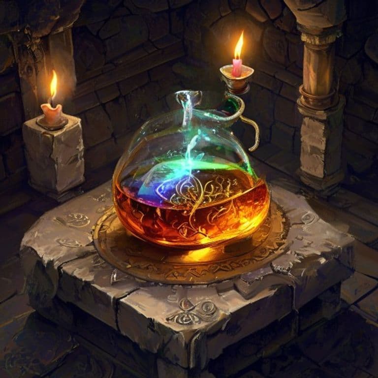 Oil of Etherealness — fantasy item illustration