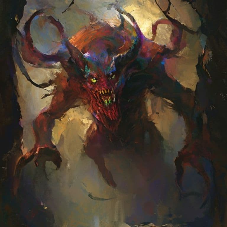 Erinyes — fantasy monster illustration