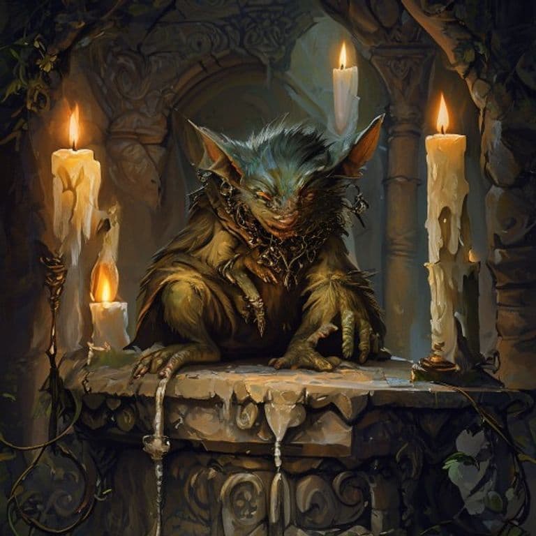 Describing Gremlins — fantasy item illustration. Describing Gremlins is a magic item (wondrous item) of uncommon rarity.