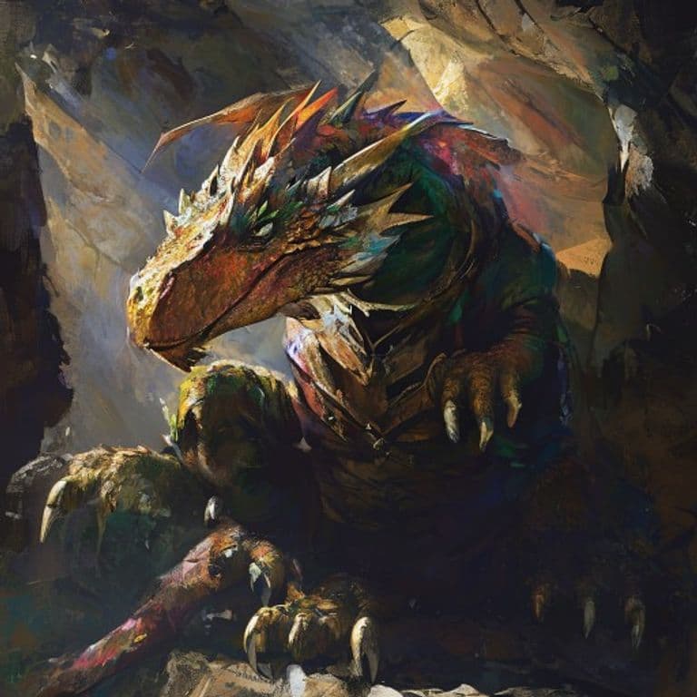 Drake, Shepherd — fantasy monster illustration. Drake, Shepherd is a medium dragon (Challenge Rating 5).