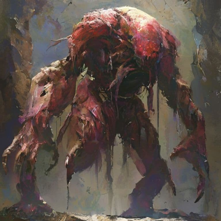 Flesh Golem — fantasy monster illustration