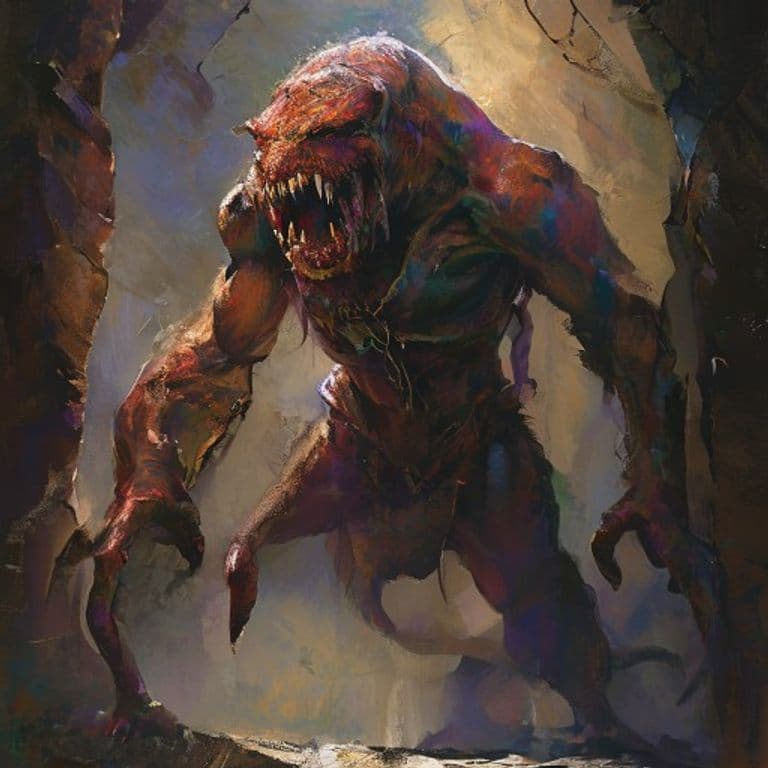Derro, Abysswalker — fantasy monster illustration. Derro, Abysswalker is a small humanoid (Challenge Rating 6).