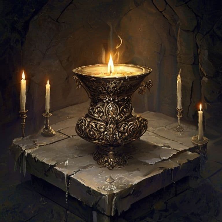Censer of Controlling Air Elementals — fantasy item illustration. Censer of Controlling Air Elementals is a magic item (wondrous item) of rare rarity.