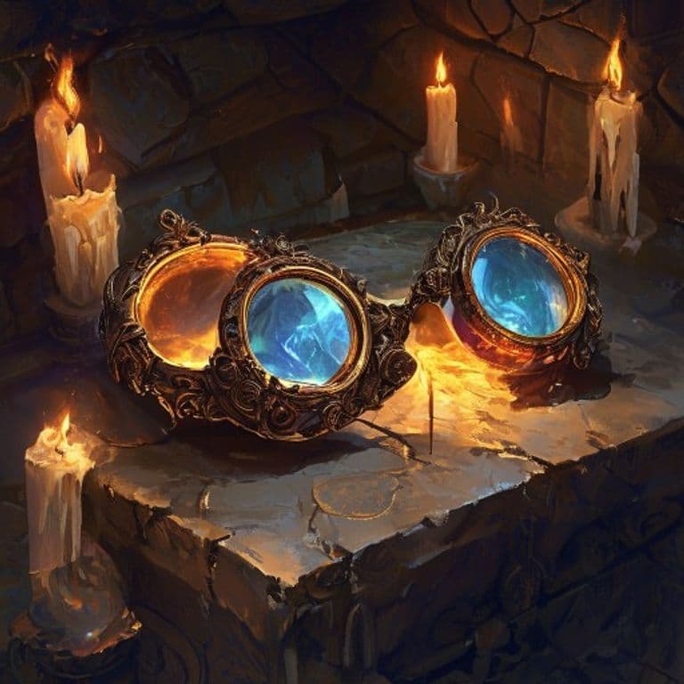 Goggles of Firesight — fantasy item illustration. Goggles of Firesight is a magic item (wondrous item) of uncommon rarity.