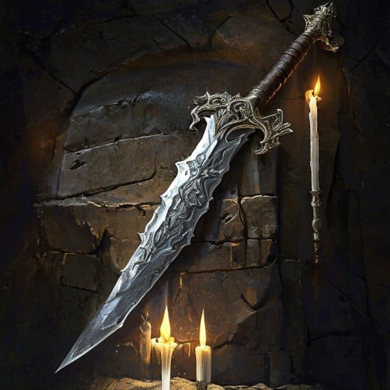 Sword of Wounding — fantasy item illustration. Sword of Wounding is a magic item (weapon) of rare rarity.