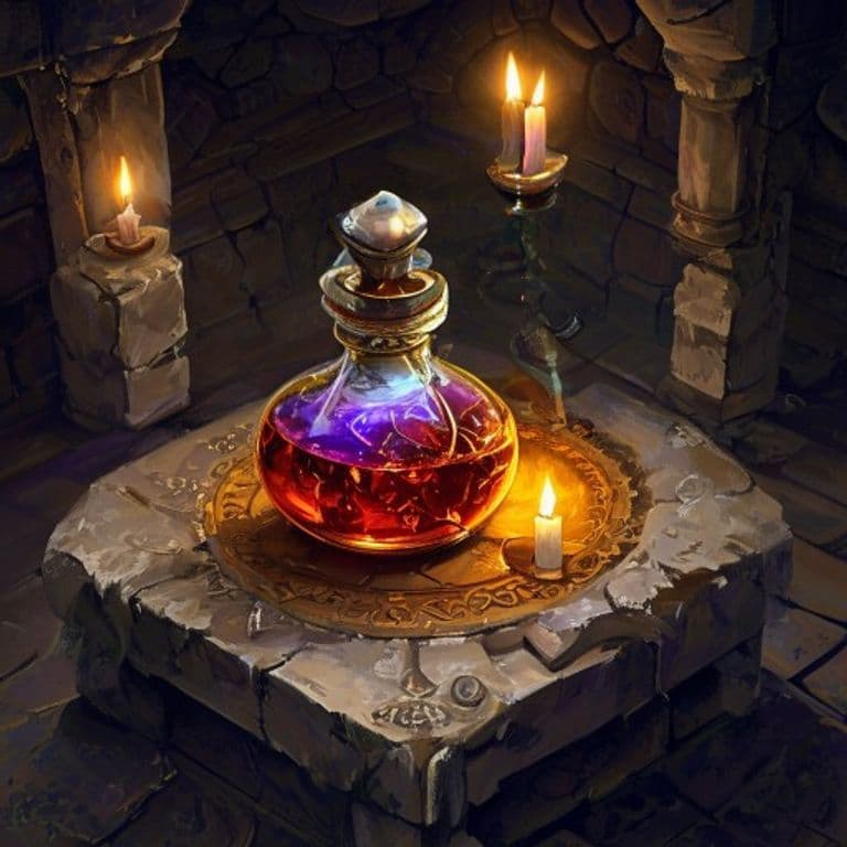 Oil of Sharpness — fantasy item illustration