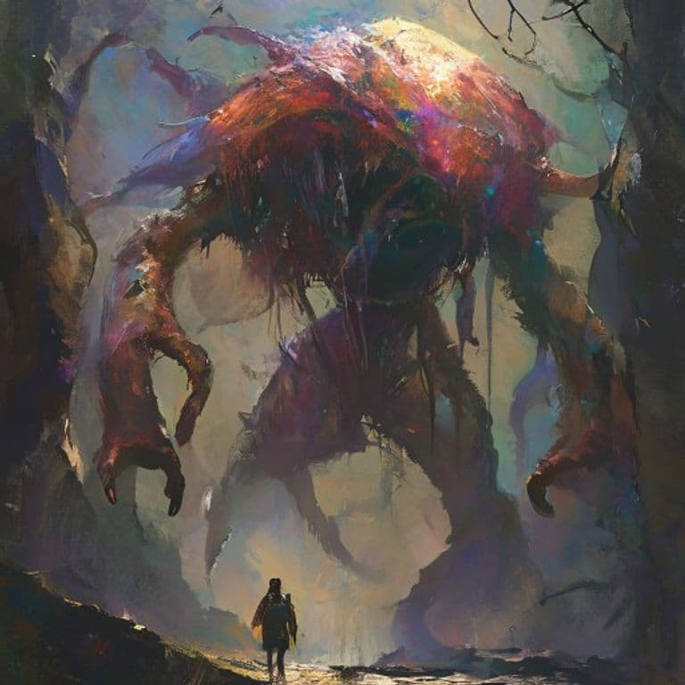 Ley Wanderer — fantasy monster illustration