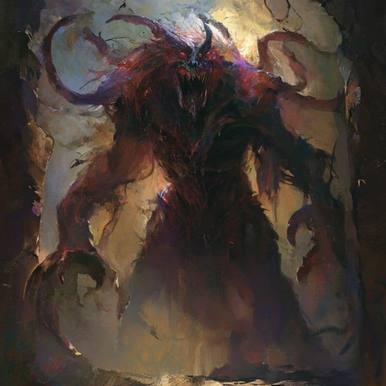 Herald Of Darkness — fantasy monster illustration