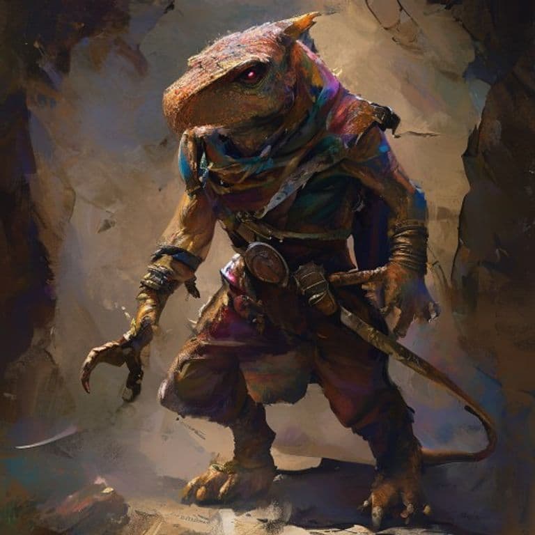 Kobold Swiftblade — fantasy monster illustration
