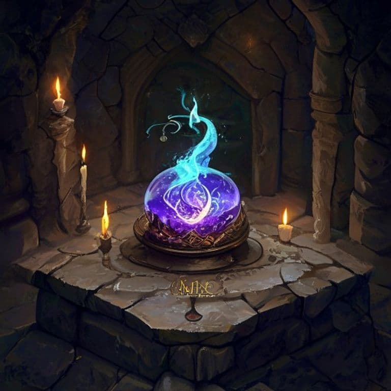 Wisp of the Void — fantasy item illustration