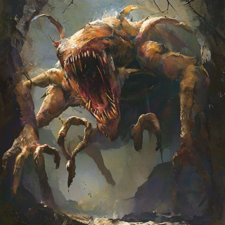 Ichneumon — fantasy monster illustration