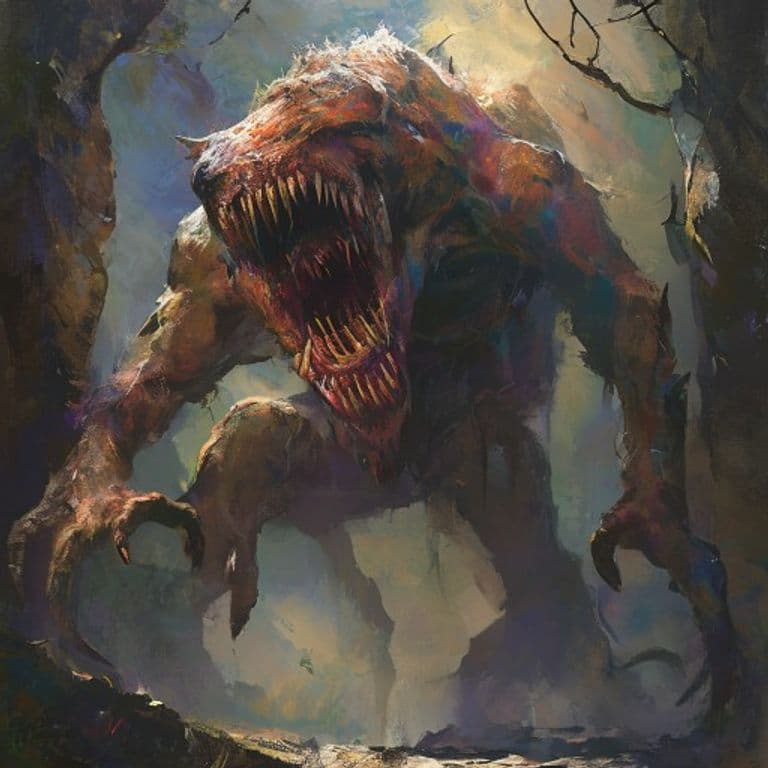 Roper — fantasy monster illustration