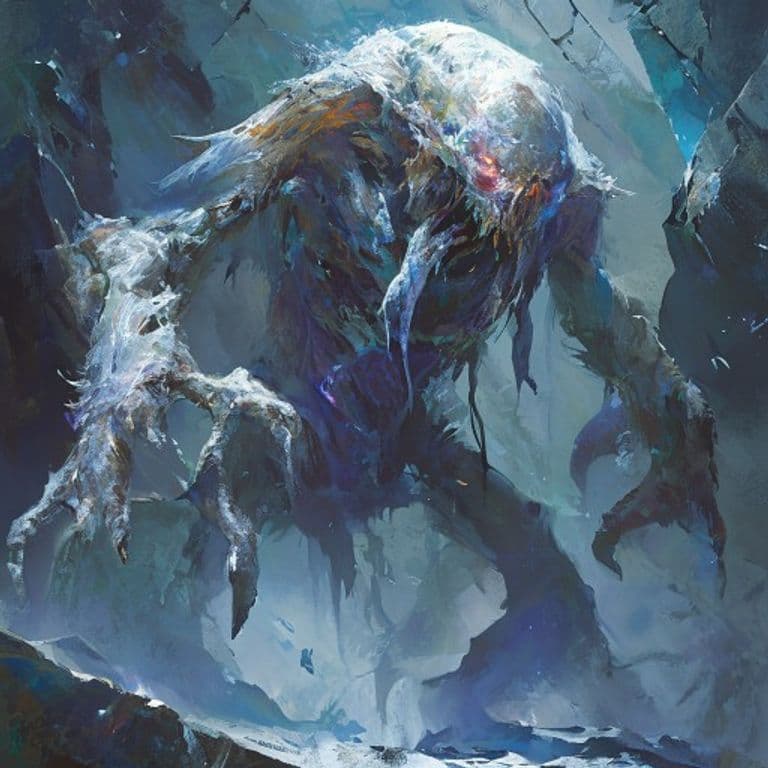 Glacial Corrupter — fantasy monster illustration