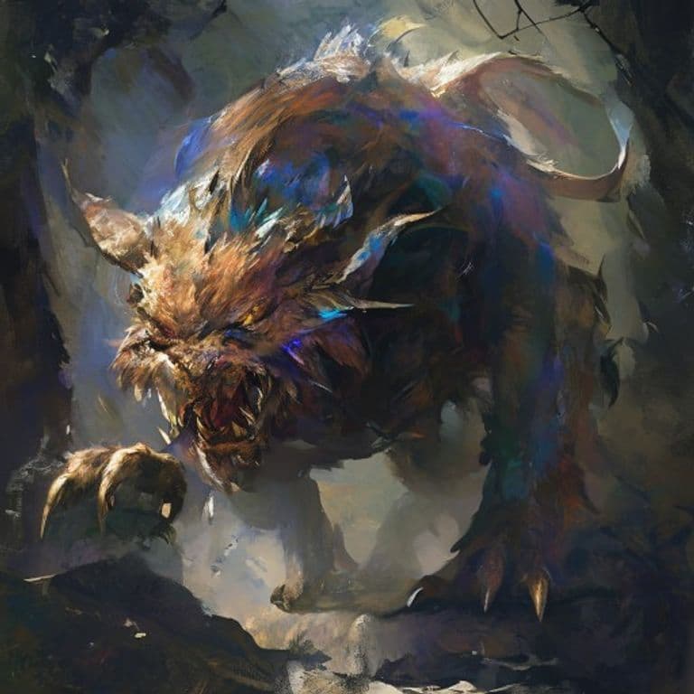 Rimewing — fantasy monster illustration
