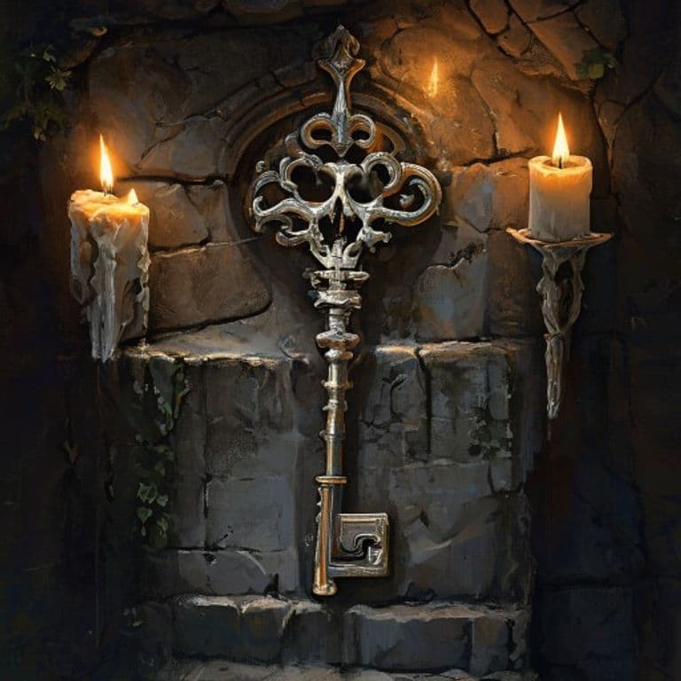 Skeleton Key — fantasy item illustration