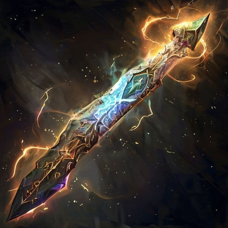 Hone Blade — fantasy spell effect illustration