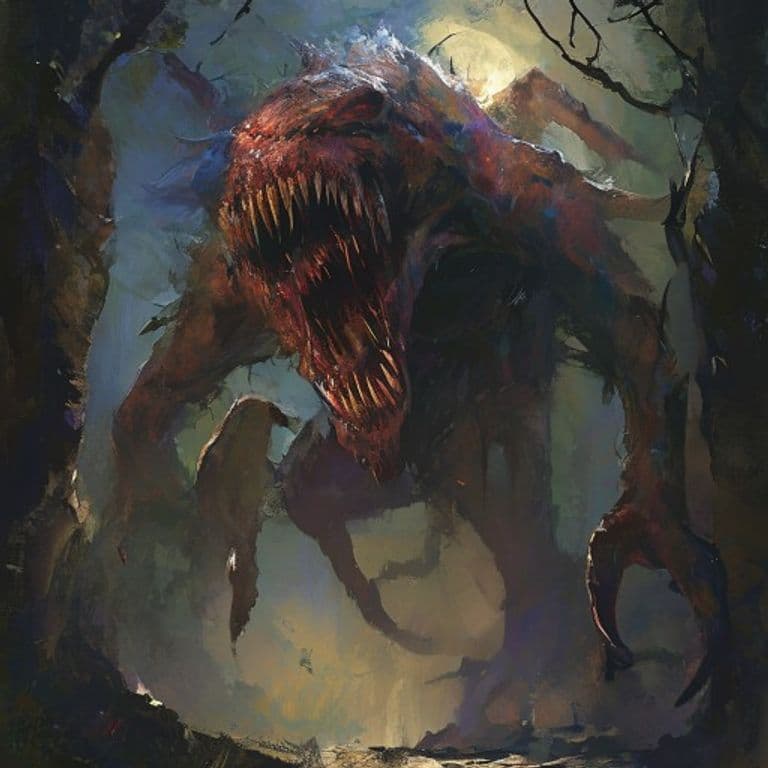 Nightgaunt — fantasy monster illustration