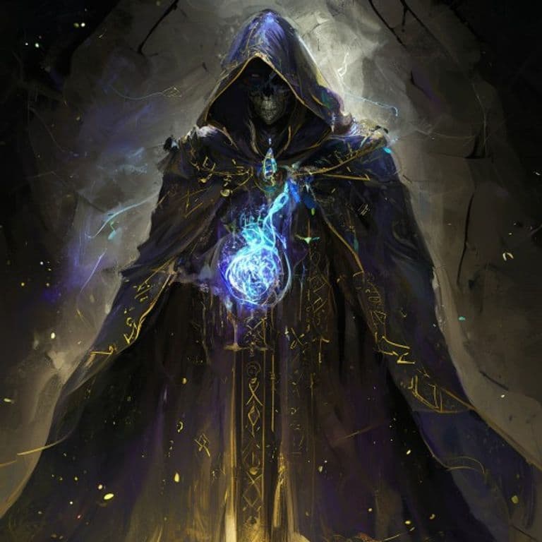 Ghoul King’s Cloak — fantasy spell effect illustration. Ghoul King’s Cloak is a 8th-level transmutation available to Cleric, Warlock.